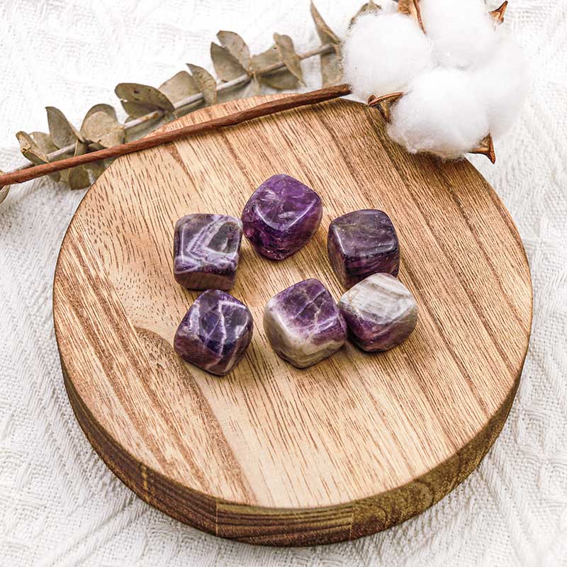 Olivenorma Amethyst Healing Crystal Cube - Amethyst - image 0