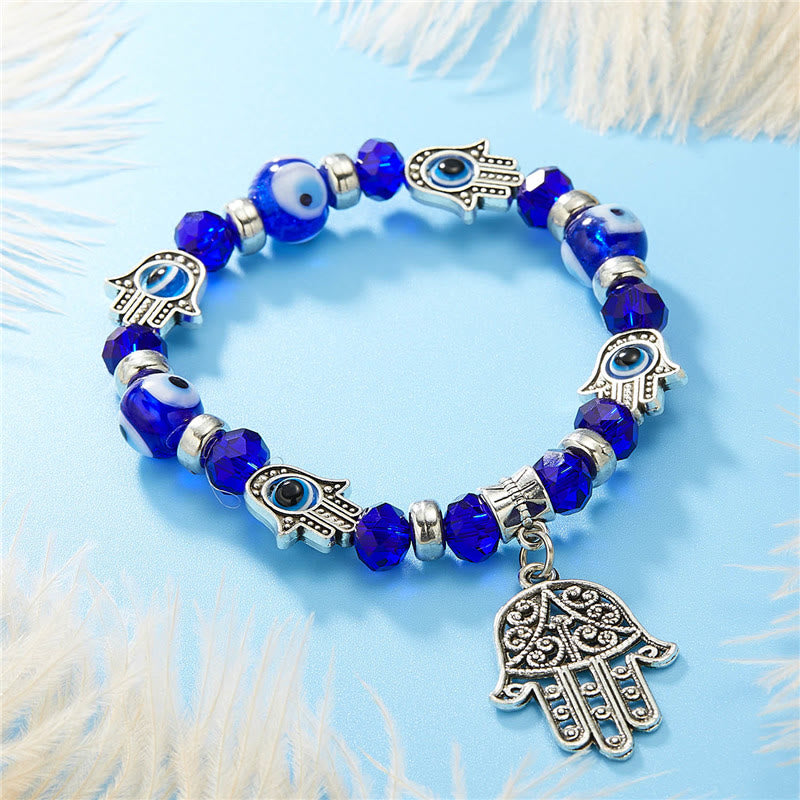 Olivenorma Evil Eye Hamsa Pendant Epoxy Zircon Bracelet - Evil Eye&Hamsa#2 - image 14