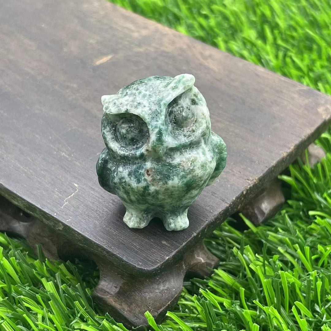 Olivenorma 3.5cm Natural Crystal Owl Ornament Gemstone Decoration - image 12
