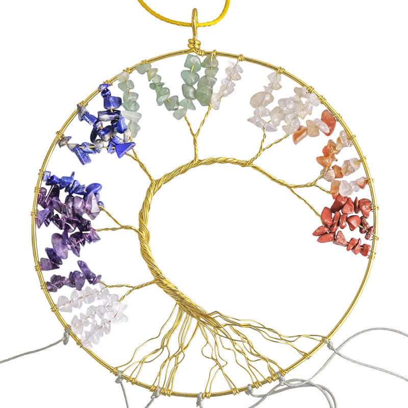 Clear Crystal Chakra Agate Dream Catcher - image 2