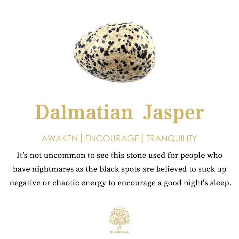 Olivenorma Dalmatian Jasper Heart Worry Stone - image 5