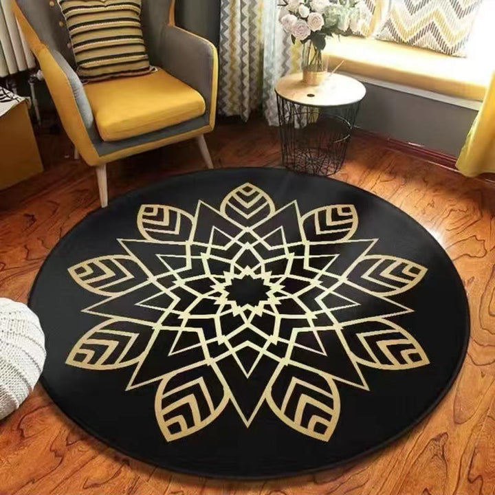 Olivenorma Mandala Round Area Rug Machine Washable Carpet - Mandala#10 - 180*180cm - Crystal Velvet - image 11