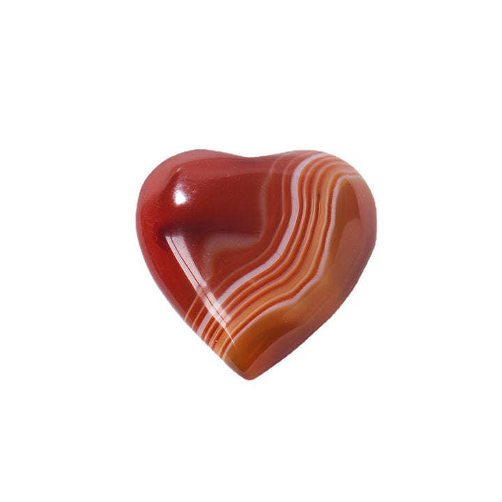 Red Agate Healing Crystal Hearts - image 4