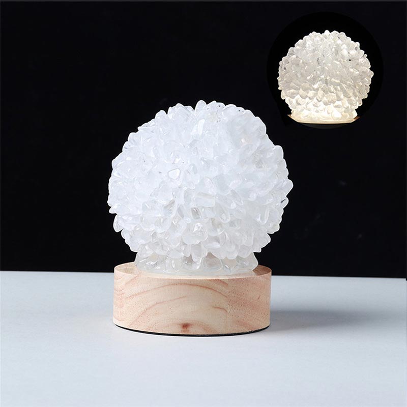 Olivenorma Christmas Crystal Stone Night Light Decoration - Clear Crystal - image 6