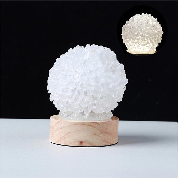 Olivenorma Christmas Crystal Stone Night Light Decoration - Clear Crystal - image 6