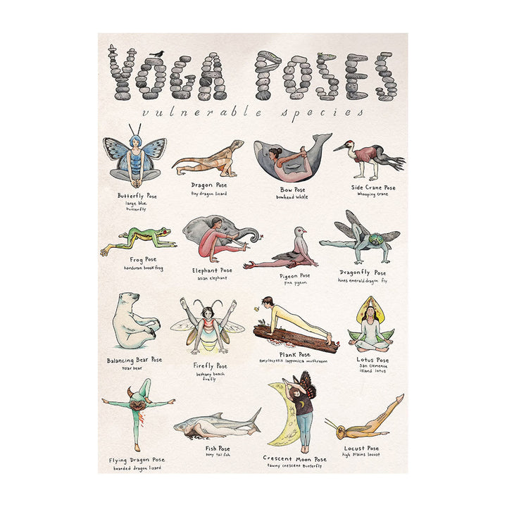 Olivenorma Yoga Partner Pose Heart Openers Poster - "YOGA POSES" - 40*60cm - image 1