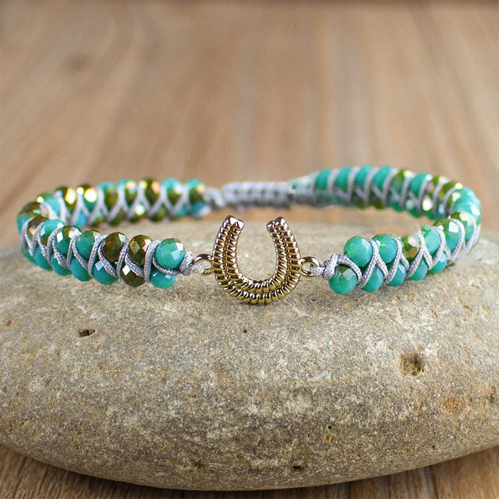 Olivenorma Lucky Horseshoe Turquoise Healing Bracelet - image 3