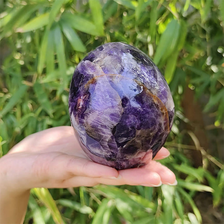 Olivenorma 10cm Natural Dream Amethyst Gemstone Decoration Crystal Skull - image 1