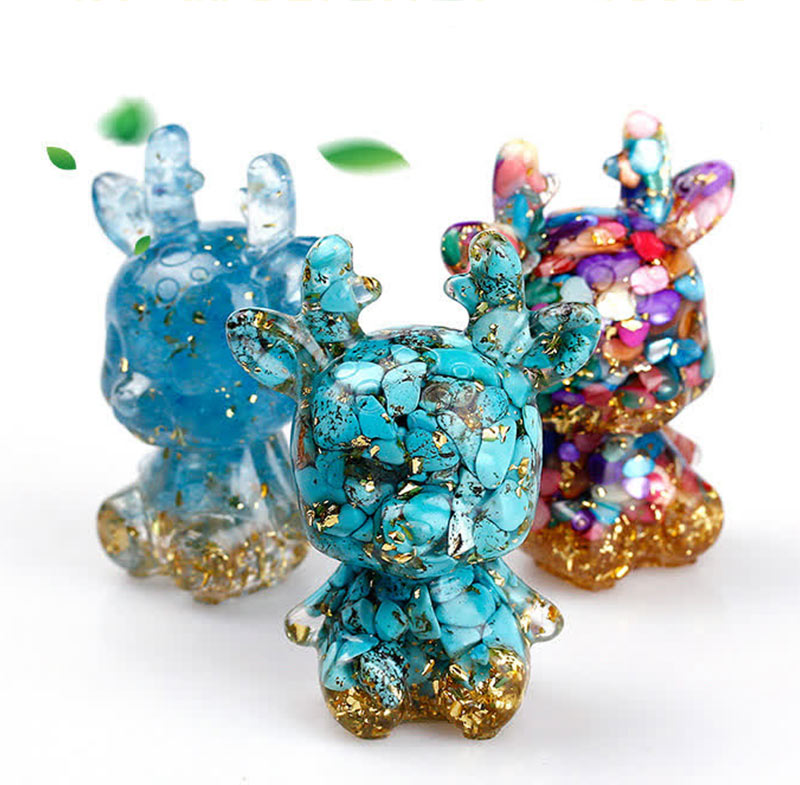 Olivenorma Crystal Litter Elk Gemstone Decoration - image 9