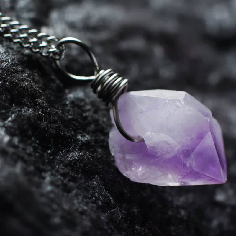 Olivenorma Delicate Amethyst Natural Crystal Necklace - image 5