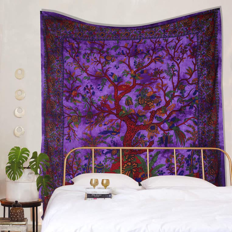 Olivenorma Green Tree Of Life Wall Hanging Psychedelic Tapestry - image 7