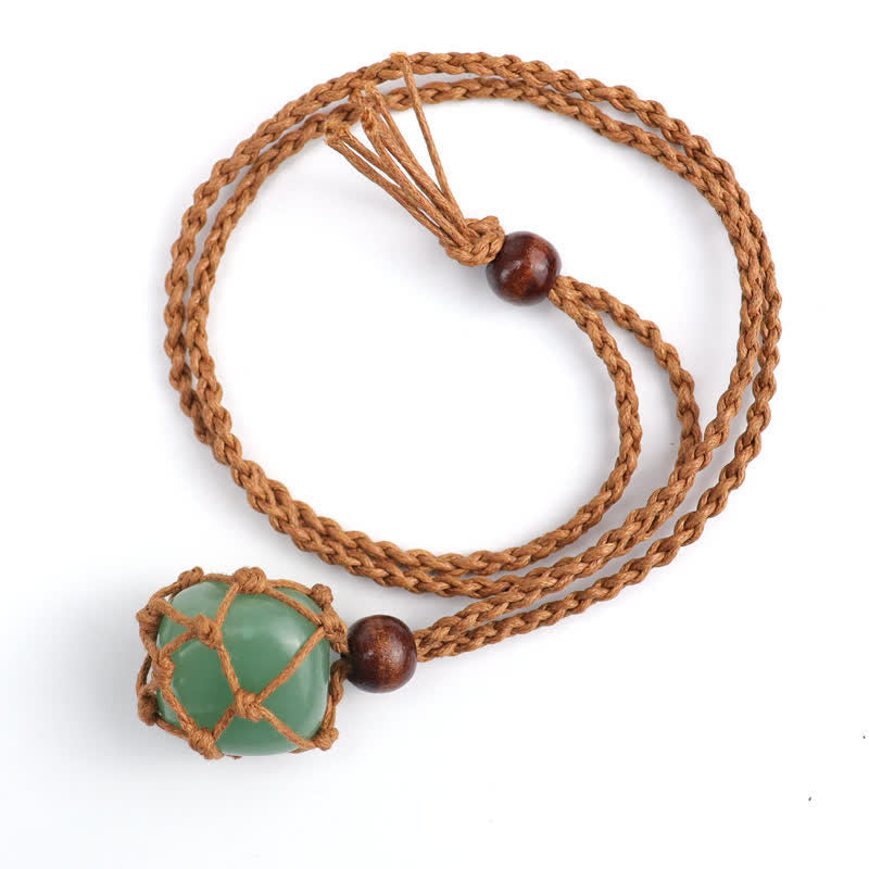 Natural Crystal Protection Necklace - Green Aventurine - image 9