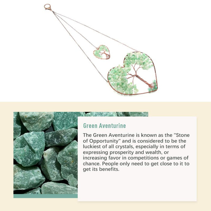 Olivenorma Chakra Love Tree Of Life Decoration Ornaments - Green Aventurine - image 9