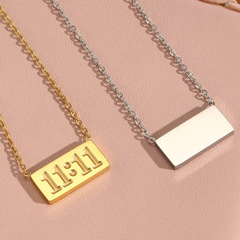 Olivenorma 11:11 Angel Number Dainty Necklace And Ring - image 12