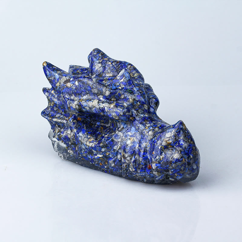 Olivenorma Crystal Epoxy Faucet 1kg Ornament Gemstone Decoration - Lapis Lazuli - image 5