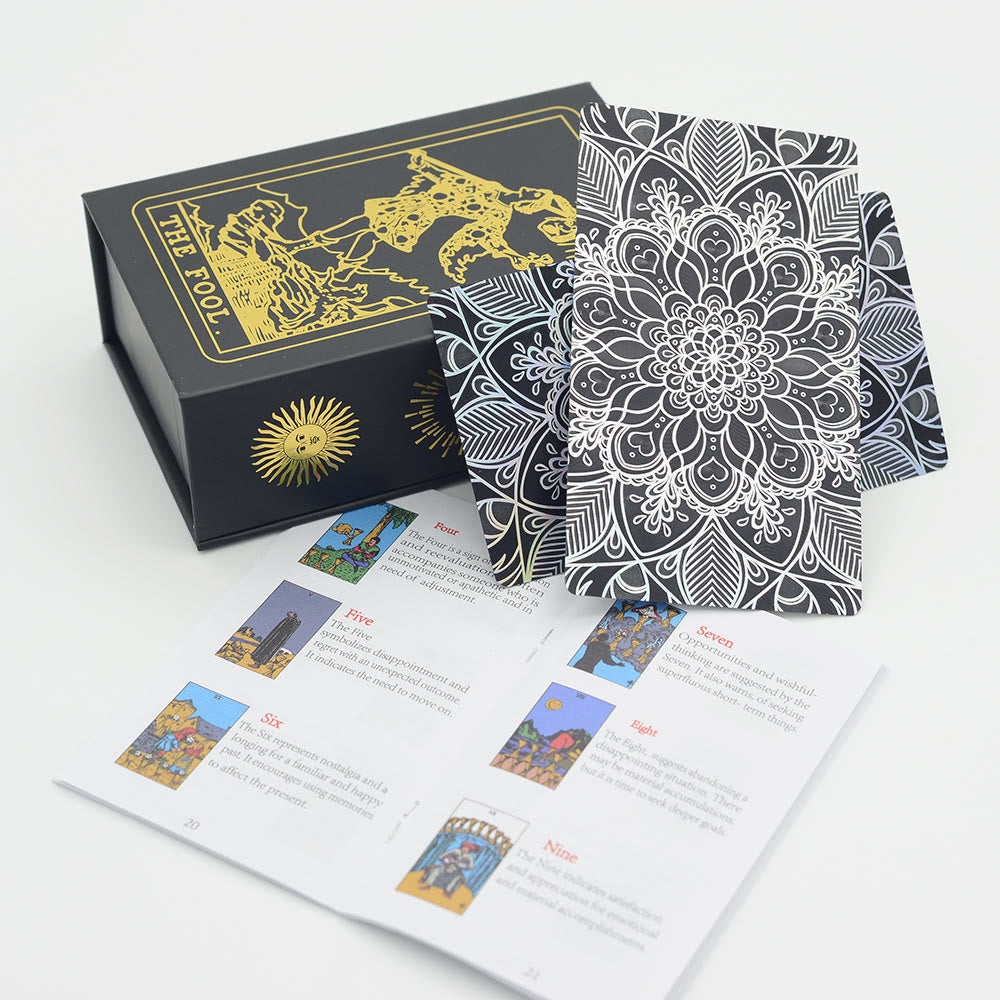 Olivenorma Bronzing Gold Foil Laser Bright Tarot Deck Cards - image 5