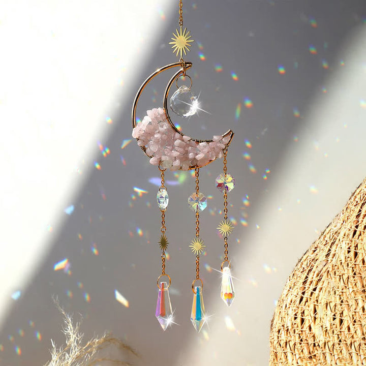 Olivenorma Moon Crystal Hourglass Wind Chime Suncatcher - image 7