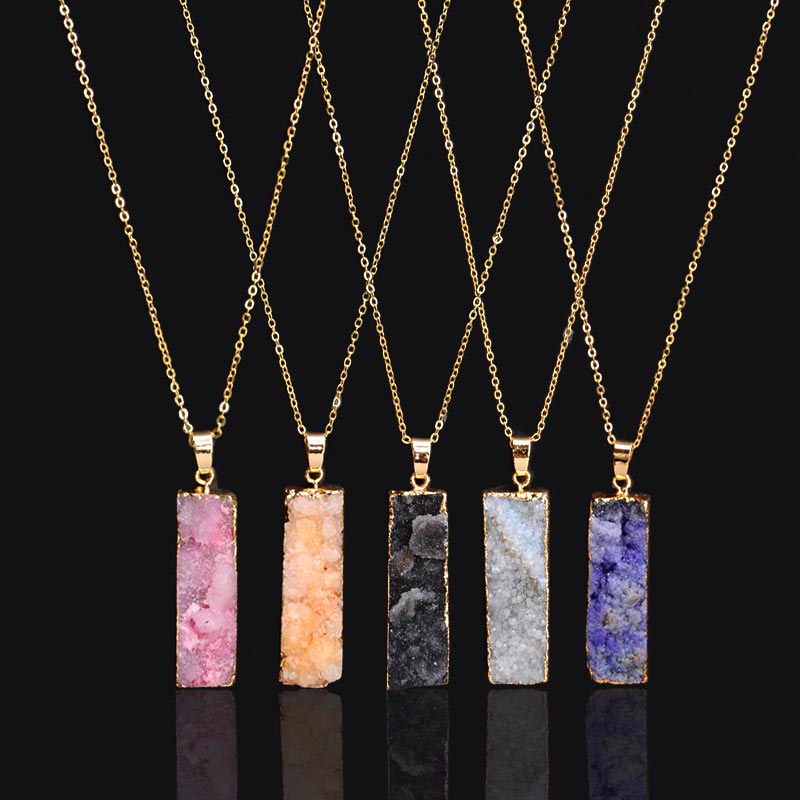 Olivenorma Natural Crystal Stone Necklace - image 0
