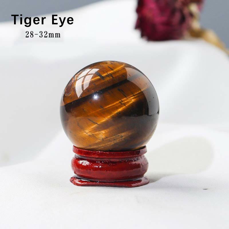 Olivenorma 9pcs Natural Crystal Balls Gemstone Crystal Set - Tiger Eye - image 11