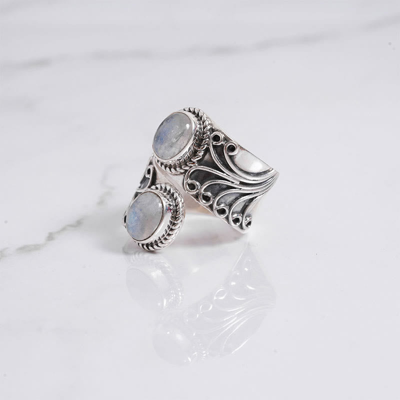 Olivenorma Creative Moonstone Ring - image 3
