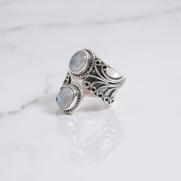 Olivenorma Creative Moonstone Ring - image 3