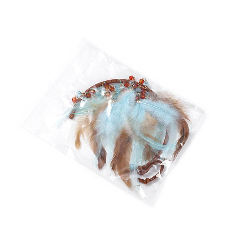 Olivenorma Blue Red Acrylic Beads Half Moon Shape Dream Catcher - image 7