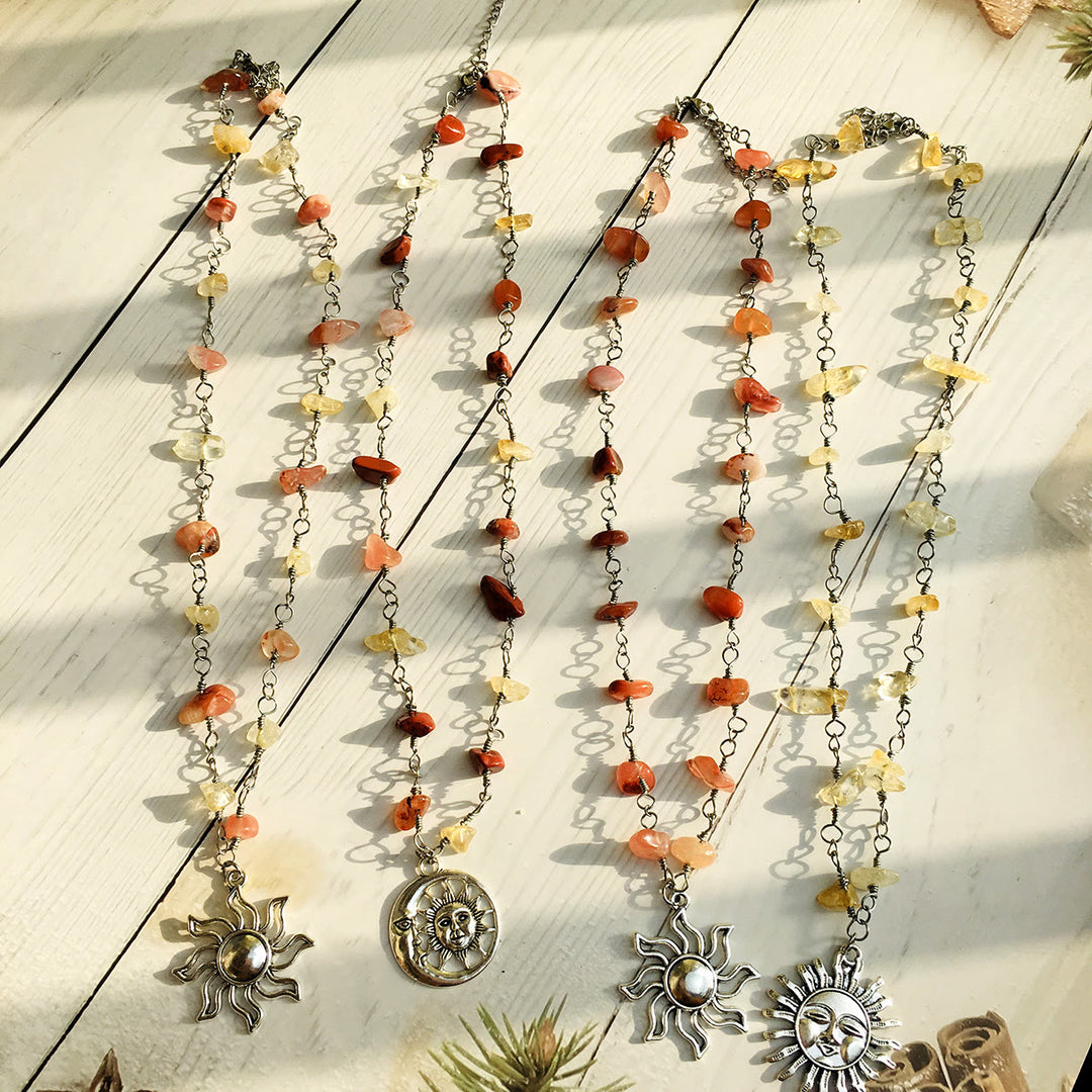 Olivenorma Crystal Color Rough Beaded Necklace - image 9