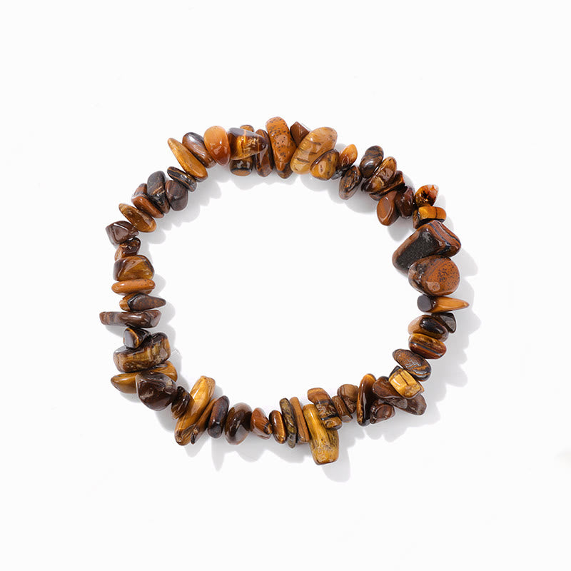 Olivenorma Colorful Natural Irregular Gravel Bracelet - Tiger Eye - image 6