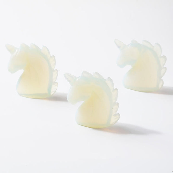 Olivenorma 2Inch Natural Crystal Unicorn Figurine Gemstone Decoration - Opalite - image 24