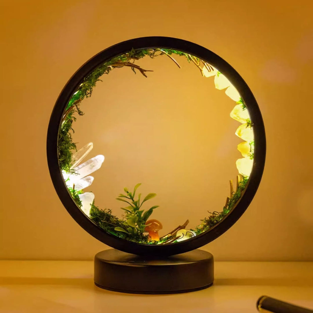 Olivenorma Natural Crystals Forest Round Crystal Lamp - image 2