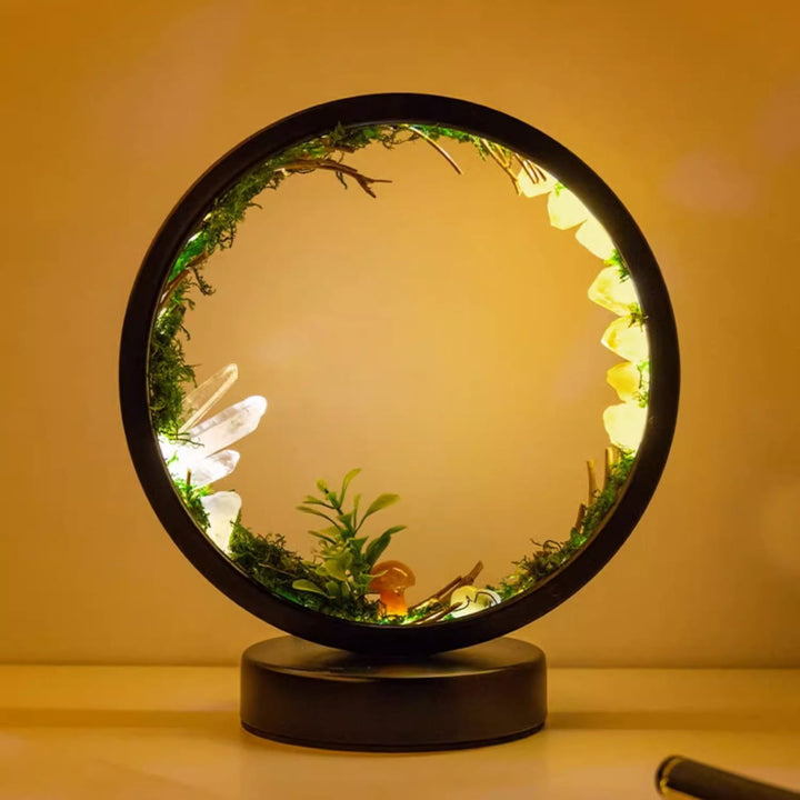 Olivenorma Natural Crystals Forest Round Crystal Lamp - image 2
