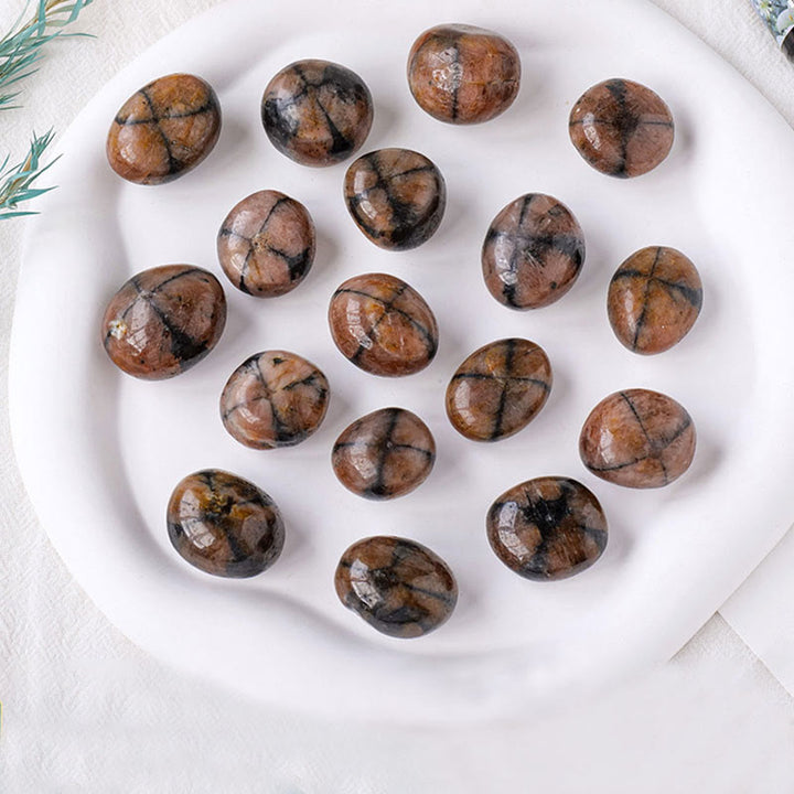 Olivenorma Cross Agate Polished Rolling Natural Stone - 2-3cm - 500g - image 0