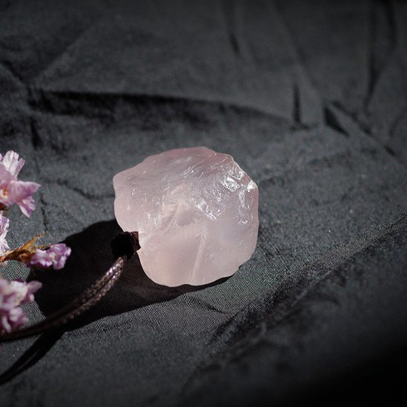 Natural Rose Quartz Gemstone Neclace - image 6
