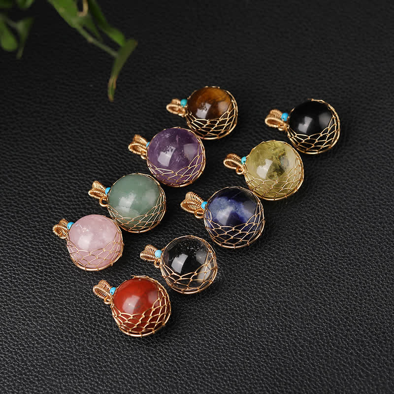 Olivenorma Delicate Natural Crystal Sphere Necklace - image 17