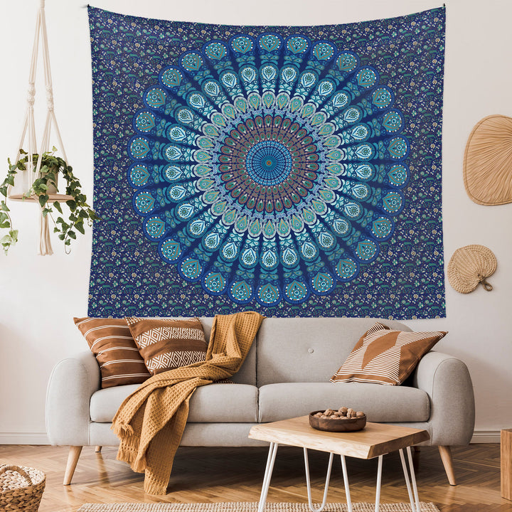 Olivenorma Mandala Peacock Pattern Tapestry - image 4