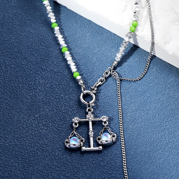 Olivenorma Moonstone Zodiac Pendant Alloy Necklace - image 7