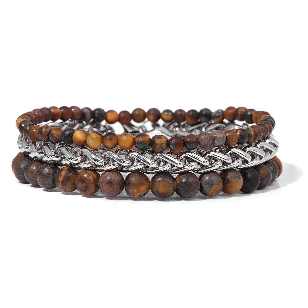 Olivenorma "Peace And Calm" Tiger Eye Bracelet Set - Tiger Eye - image 0