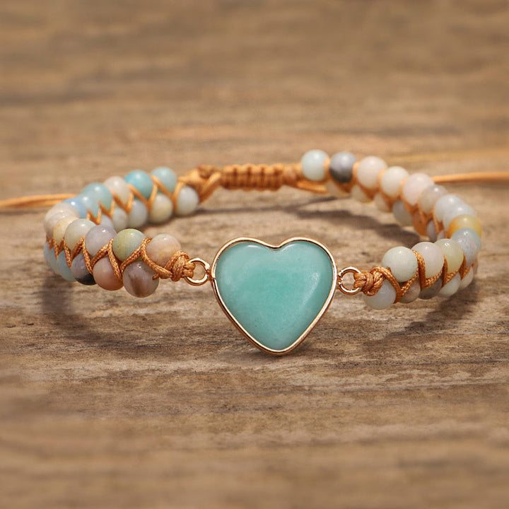 Natural Turquoise Heart Bracelet - image 3