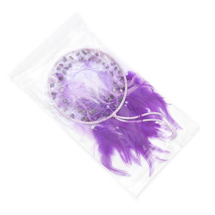 Olivenorma Amethyst Gravel Pendulum Pendant Purple Dream Catcher - image 1