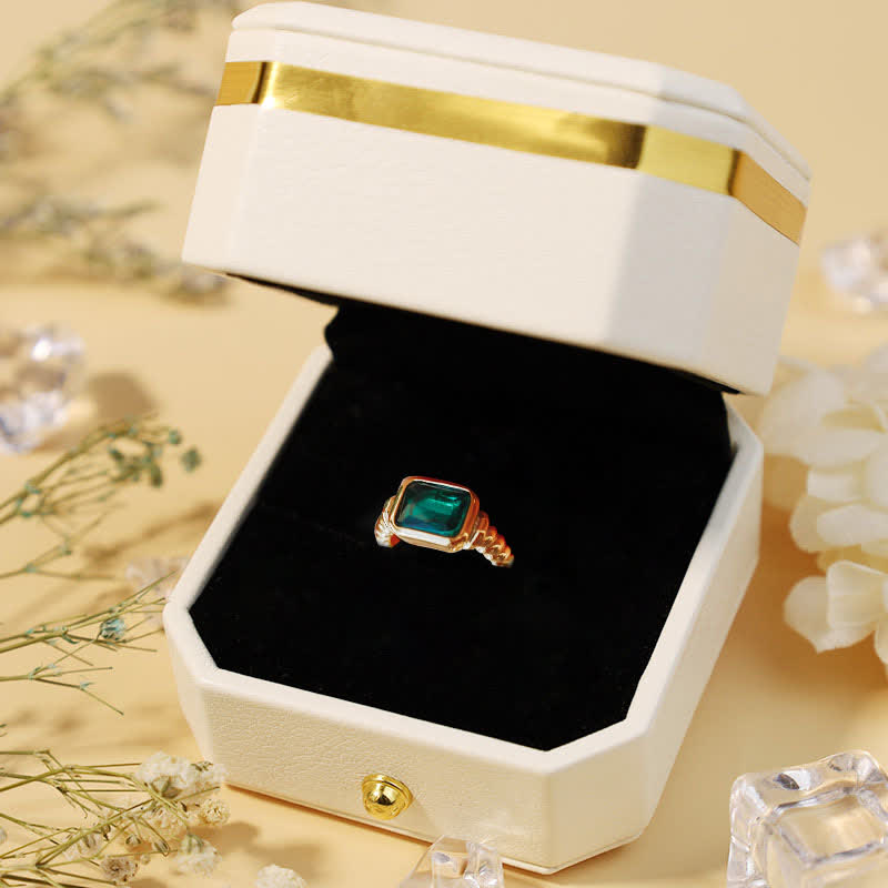 Olivenorma The Fortune Bringers - 18K Gold Emerald Signet Ring - image 5