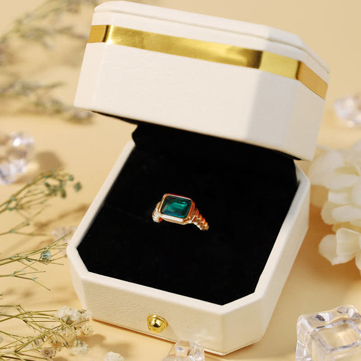 Olivenorma The Fortune Bringers - 18K Gold Emerald Signet Ring - image 5