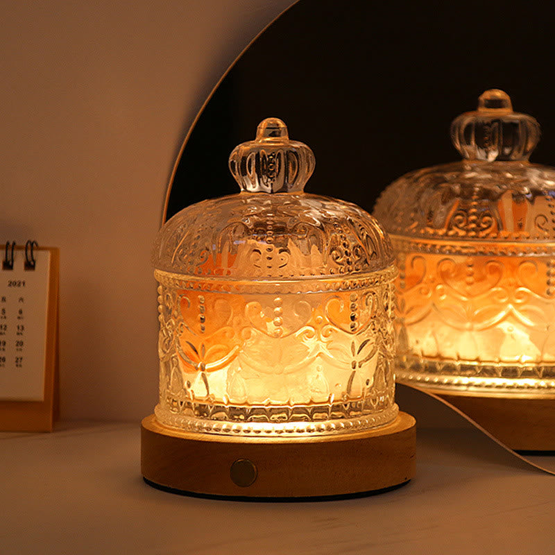 Olivenorma Diffuser Stone Carved Glass Cup Crystal Aromatherapy Lamp - image 9