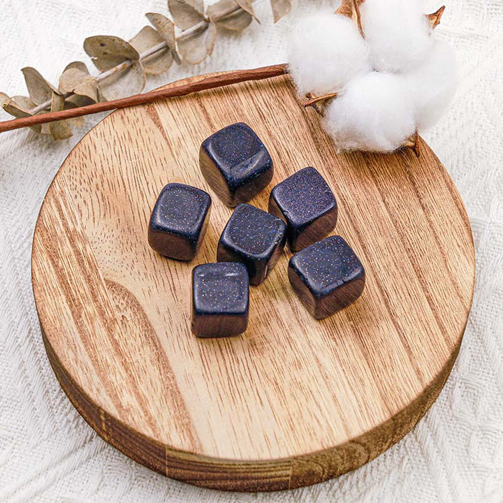 Olivenorma Blue Sandstone Protection Crystal Cube - Blue Sandstone - image 0