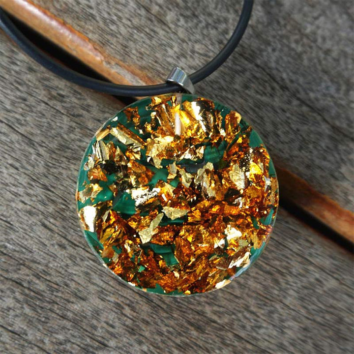 Olivenorma Natural Malachite Tree Of Life Necklace - image 4