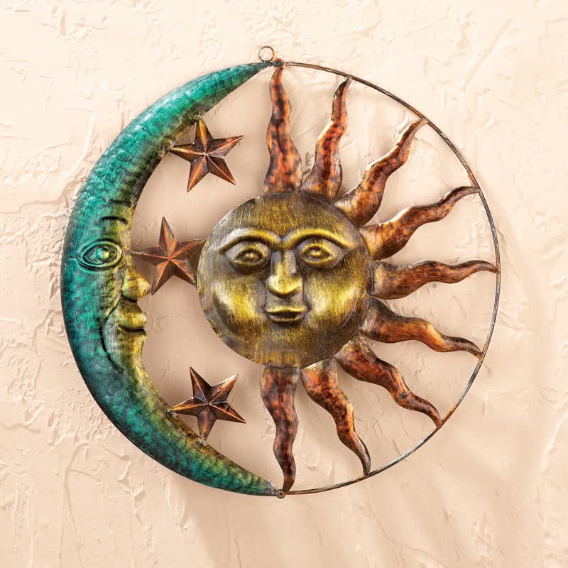Olivenorma Sun Moon Face Wall Decor - Sun Moon Face - image 0