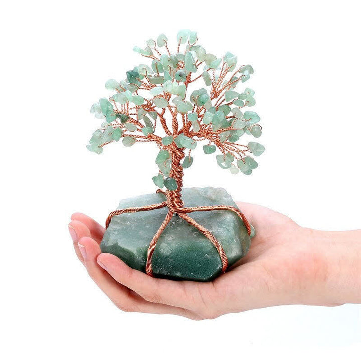 Olivenorma Healing Green Aventurine Feng Shui Tree - Green Aventurine - image 0