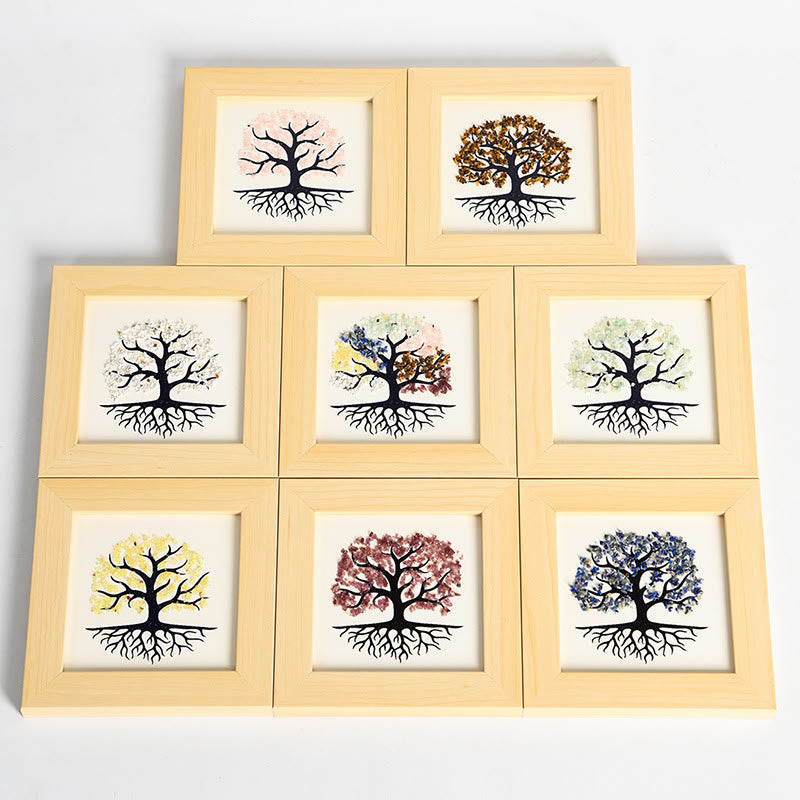 Olivenorma Natural Crystal Gravel Tree Of Life Photo Frame Decoration - image 18