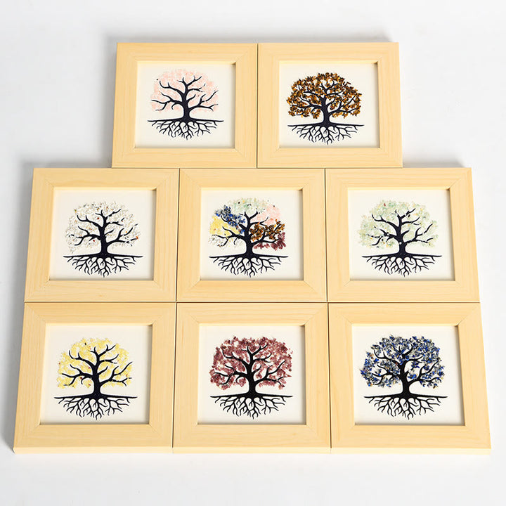 Olivenorma Natural Crystal Gravel Tree Of Life Photo Frame Decoration - image 18
