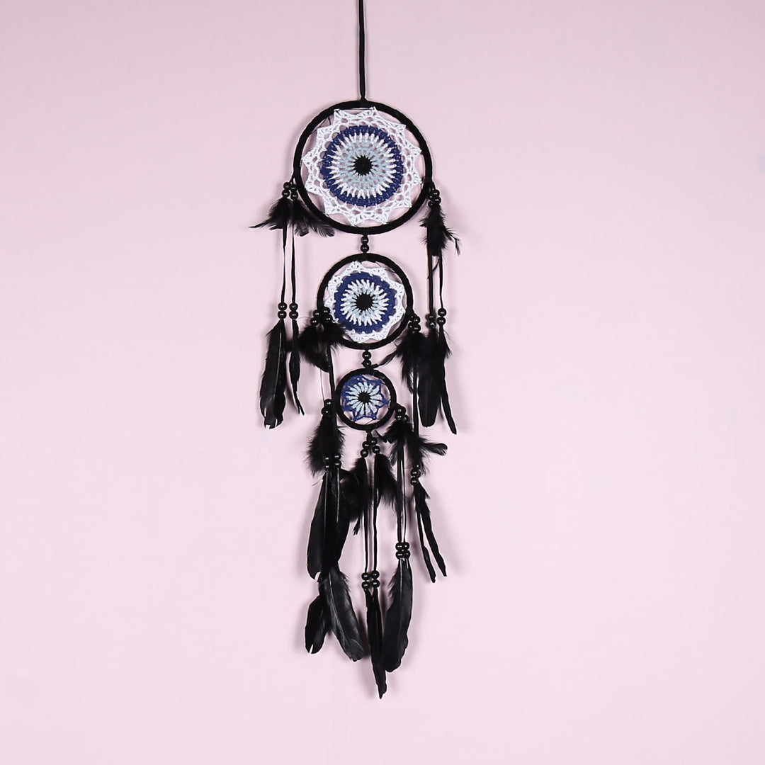 Olivenorma Evil Eye Three Circle Black White Dream Catcher - Evil Eye&Black - image 2