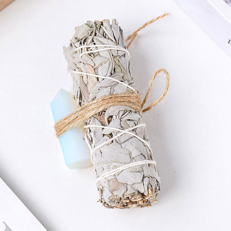 Olivenorma White Sage Hexagonal Prism Crystal Aromatherapy Gemstone Decoration - Opalite - image 15